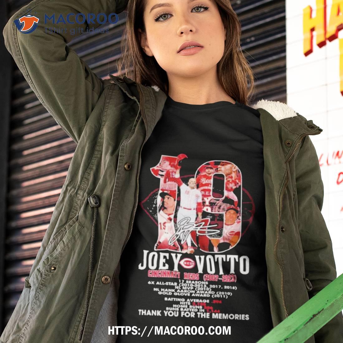 Joey Votto Cincinnati Reds 2007 2023 Thank You For The Memories Shirt Joey Votto Cincinnati Reds 2007 2023 Thank You For The Memories Shirt