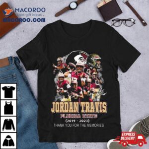 Jordan Travis Florida State Thank You For The Memories Signature Tshirt