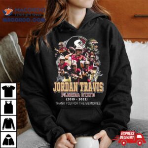 Jordan Travis Florida State Thank You For The Memories Signature Tshirt