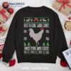 Just A Girl Who Loves Christmas And Cocks Ugly Sweatshirt