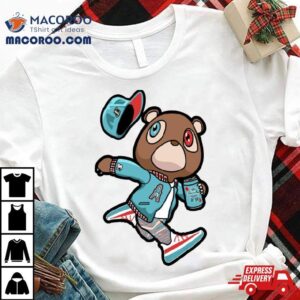 Kanye West Dropout Bear Houston Oilers Vintage Graduations Tshirt