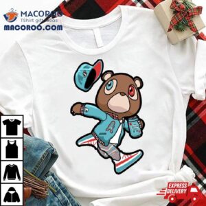 Kanye West Dropout Bear Houston Oilers Vintage Graduations Tshirt