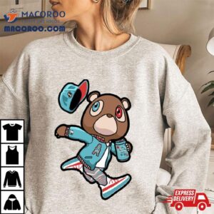 Kanye West Dropout Bear Houston Oilers Vintage Graduations Tshirt