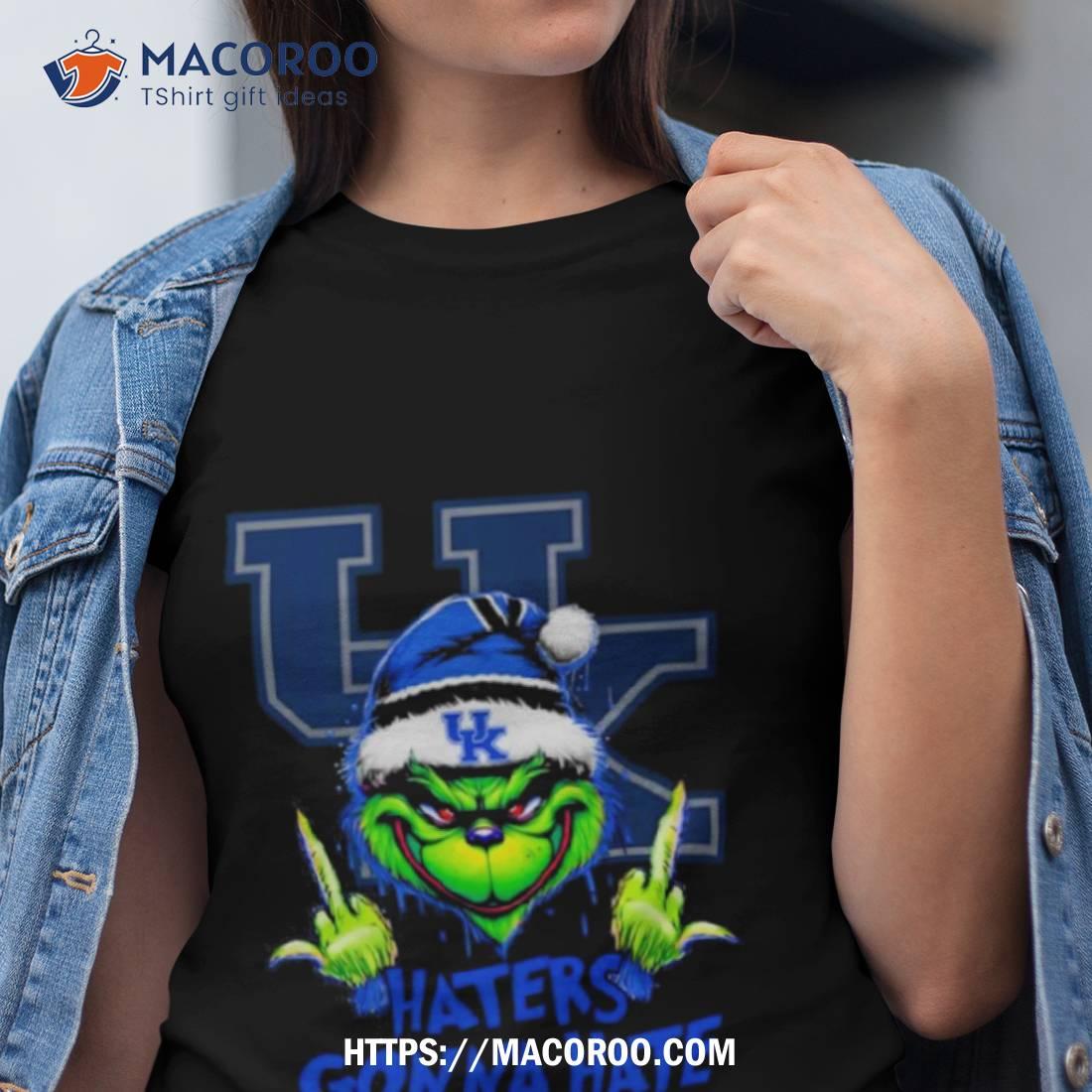 Kentucky Wildcats Grinch Santa Middle Finger Haters Gonna Hate Shirt Kentucky Wildcats Grinch Santa Middle Finger Haters Gonna Hate Shirt