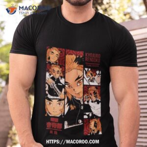 Kyojuro Rengoku Demon Slayer Manga Panel Tshirt