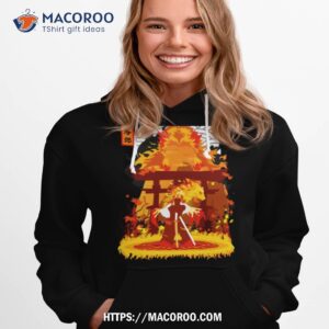 Kyojuro Rengoku Minimalist Prin Hoodie 1