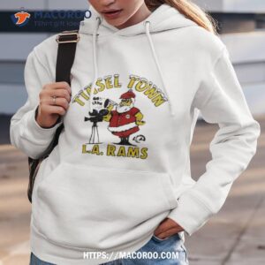 La Rams Tinsel Town Christmas Holiday Hoodie 3