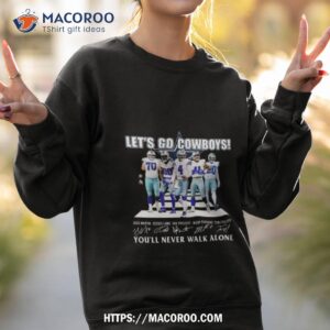 Let S Go Dallas Cowboys Abbey Road You Ll Never Walk Alone Signatures Sweatshirt 2