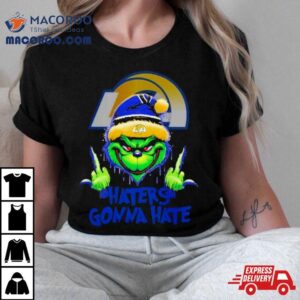 Los Angeles Rams Grinch Middle Finger Haters Gonna Hate Logo Tshirt