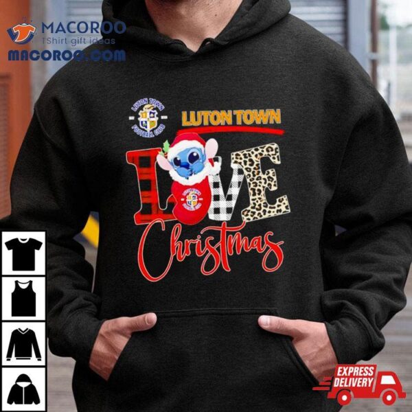 Luton Town Stitch Love Christmas Shirt