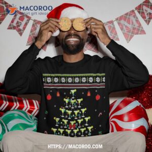 margarita christmas tree mexican tequila cocktail ugly sweatshirt sweatshirt 3