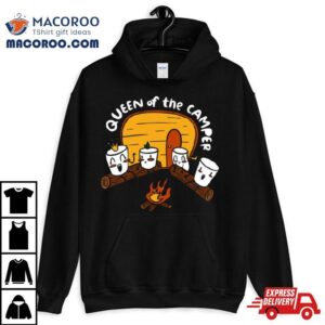 Marshmallow Camping Queen Of The Camper Tshirt