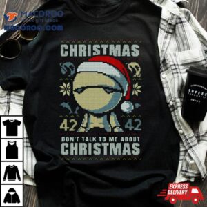 Marvin Paranoid Android Hitchhiker’s Guide To The Galaxy Christmas Shirt