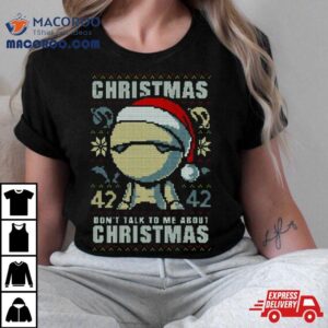 Marvin Paranoid Android Hitchhiker S Guide To The Galaxy Christmas Tshirt