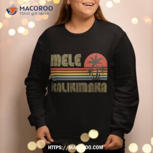 mele kalikimaka hawaiian christmas vintage retro sweatshirt sweatshirt 2