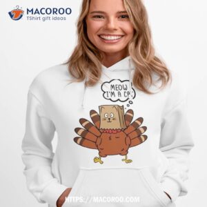 Meow I’m A Cat Funny Turkey Fake Cat T Shirt