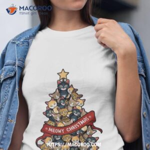 Meowy Christmas Cat Xmas Kitten Shirt