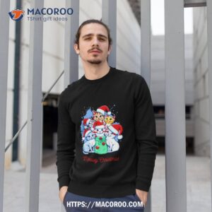 meowy christmas merry christmas shirt sweatshirt 1