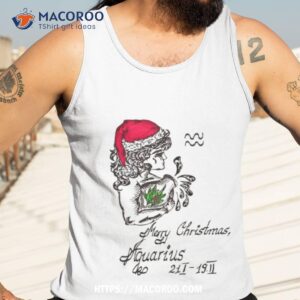 merry christmas aquarius shirt tank top 3