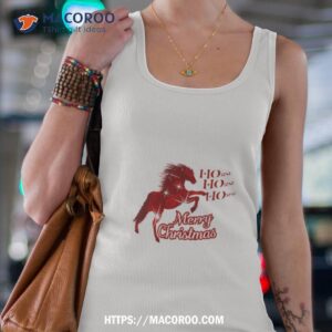 Merry Christmas Horse Equestrian Horse Holiday Tank Top 4