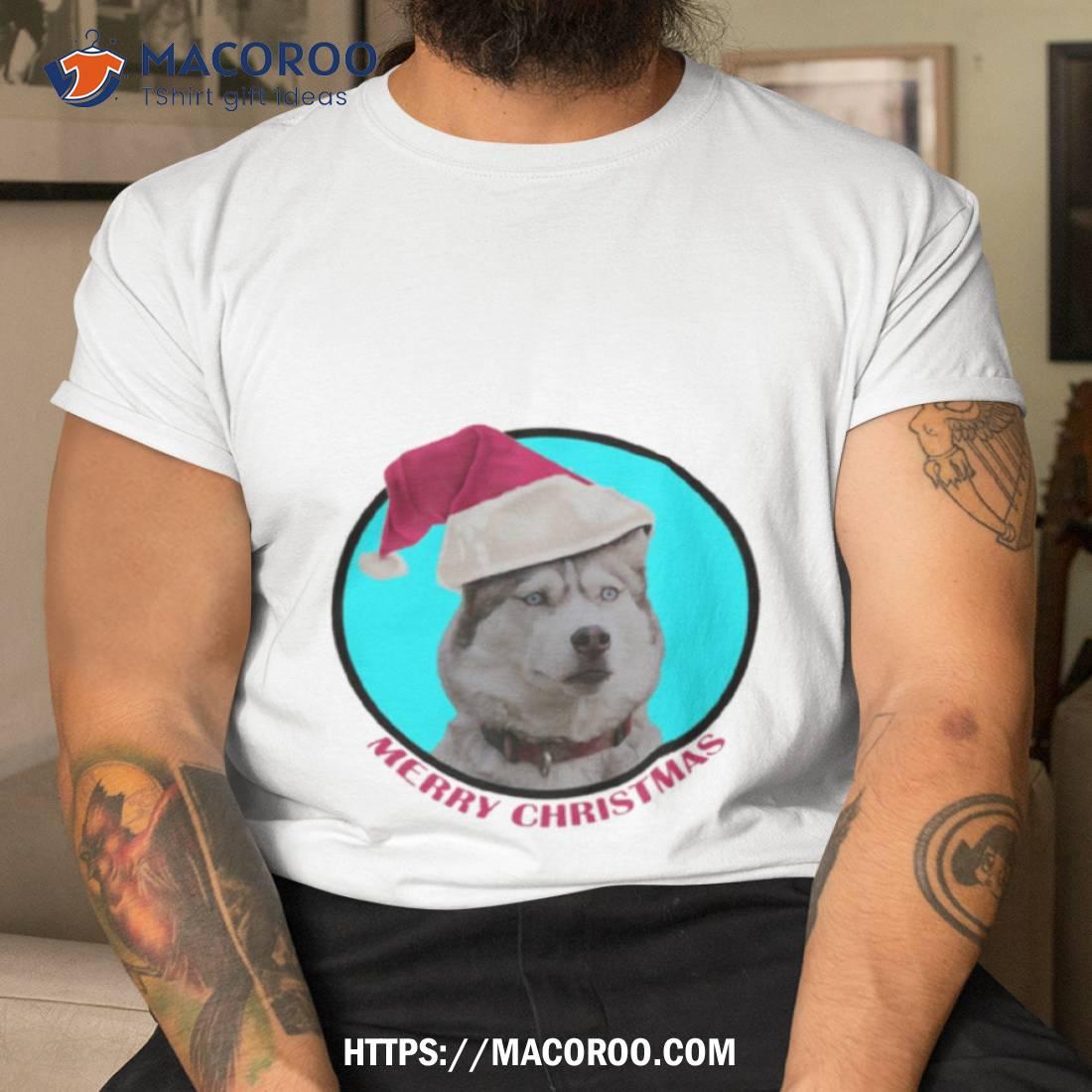 Merry Christmas Husky Puppy Shirt Merry Christmas Husky Puppy Shirt