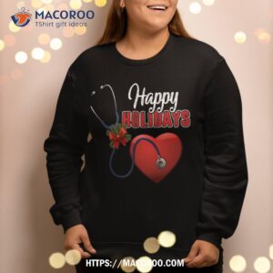 merry christmas nurse doctor happy holiday xmas celebration sweatshirt sweatshirt 2