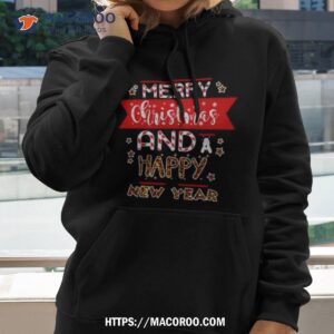 Merry Christmas Stripes Happy New Year Sparkle Party Hoodie 2