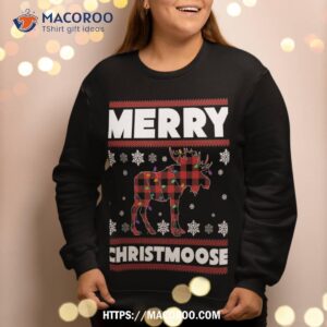 merry christmoose sweatshirt funny moose christmas gifts sweatshirt 2