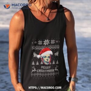 Merry Christmusk Christmas Parody Tank Top