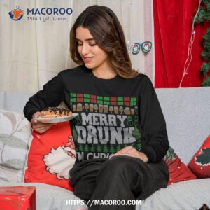 merry drunk i m christmas beer drinking ugly xmas sweatshirt sweatshirt 1