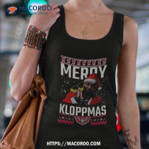 merry kloppmas ugly christmas tank top 4