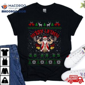 Merry Liftmas Fitness Lover Christmas Tshirt