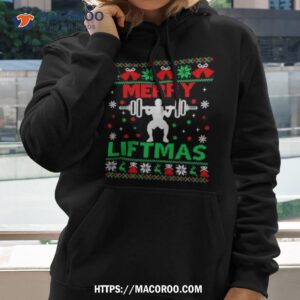 Merry Liftmas Fitness Ugly Christmas Workout Gym T Shirt