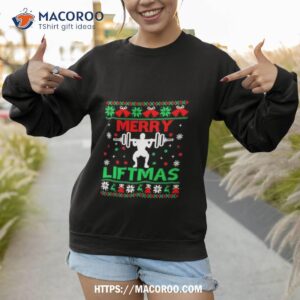 Merry Liftmas Fitness Ugly Christmas Workout Gym Sweatshirt
