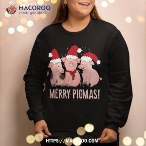 merry pigmas pig lover christmas sweatshirt sweatshirt 2