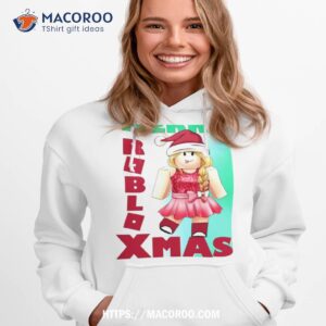 Merry Roblox Xmas Christmas Girl Hoodie 1