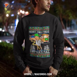 Merry Shitter S Full Ugly Christmas Sweatshirt
