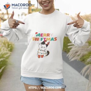 merry swiftmas christmas cat sweatshirt 1