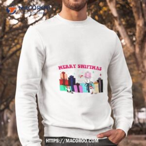 Merry Swiftmas Karma Cat With Santa Ha Sweatshirt
