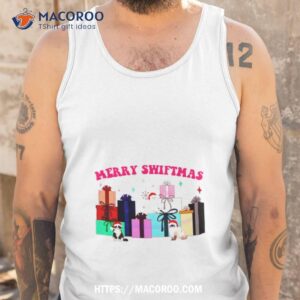 Merry Swiftmas Karma Cat With Santa Ha Tank Top