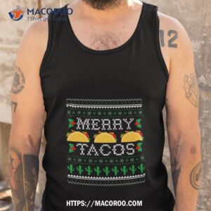 merry tacos merry christmas shirt tank top
