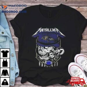 Metallica Skull Snake Baltimore Ravens Usa T Shirt