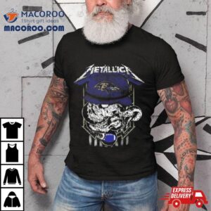 Metallica Skull Snake Baltimore Ravens Usa Tshirt
