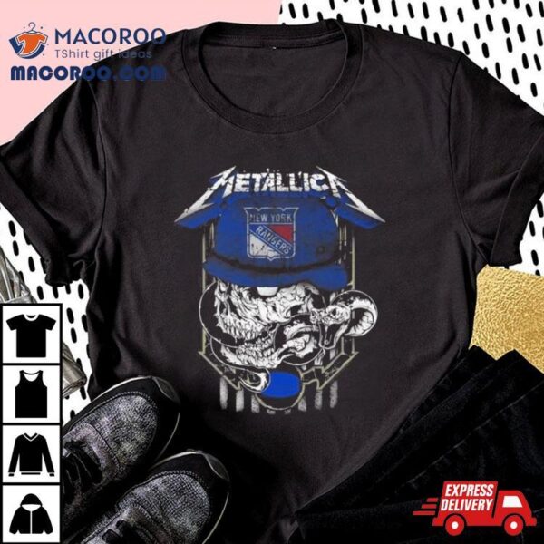 Metallica Skull Snake New York Rangers T Shirt