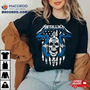 Metallica Snake Skull Oklahoma City Thunder Logo Gildan Tshirt