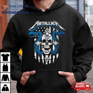 Metallica Snake Skull Oklahoma City Thunder Logo Gildan Tshirt