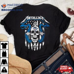 Metallica Snake Skull Oklahoma City Thunder Logo Gildan Tshirt