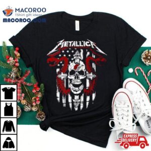 Metallica Snake Skull Portland Trail Blazers Logo Gildan Tshirt