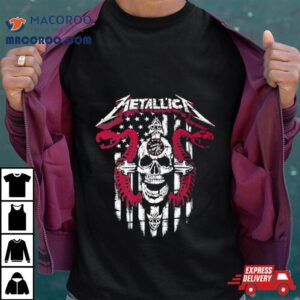 Metallica Snake Skull Toronto Raptors Logo Gildan Tshirt