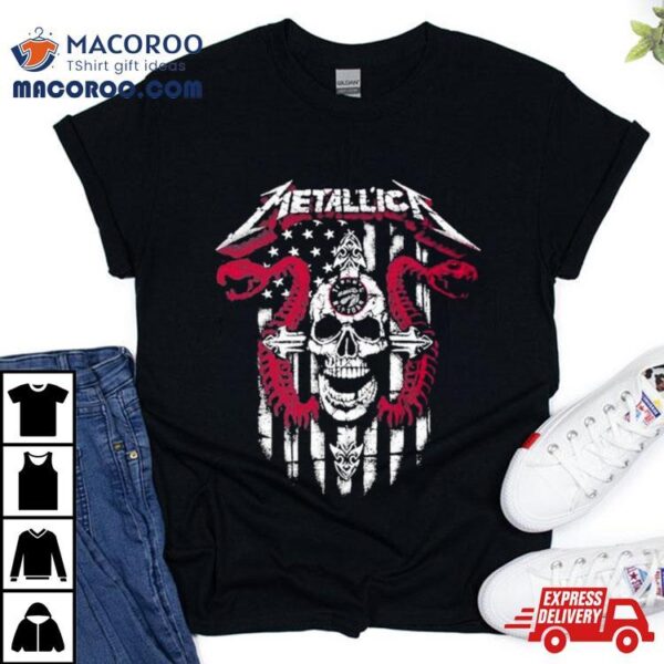 Metallica Snake Skull Toronto Raptors Logo Gildan 2023 Shirt